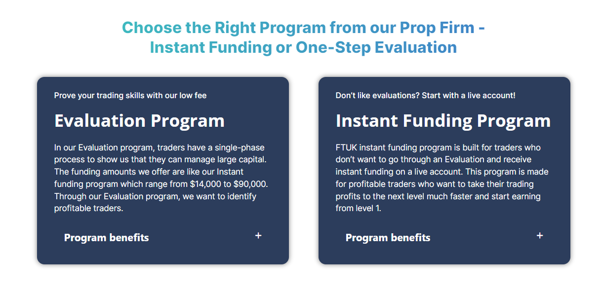 why should you choose FTUK prop firm